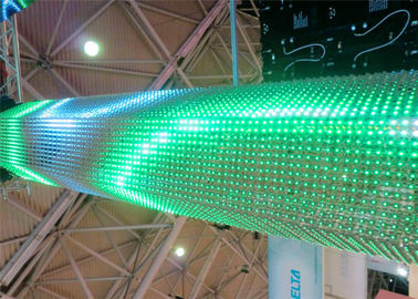 Çin İnce Kavisli P6 Esnek LED Ekran Dekorasyon İçin Perde Duvar LED&amp;#39;si Yüksek Parlaklık Tedarikçi