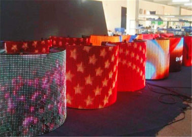 Çin Alışveriş Merkezi İçin Yumuşak Kapalı Tam Renkli Esnek LED Perde Ekran Reklamı Tedarikçi